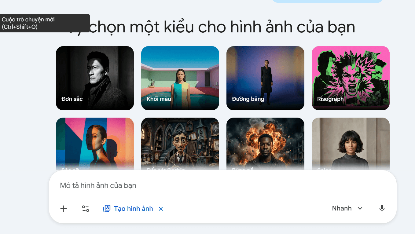 tính năng tài khoản Google AI (Germini Advanced)