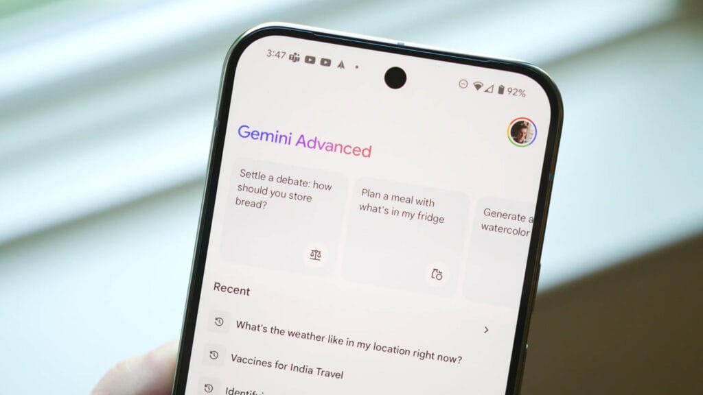 Ứng dụng Gemini có bước đột phá với tính năng mới