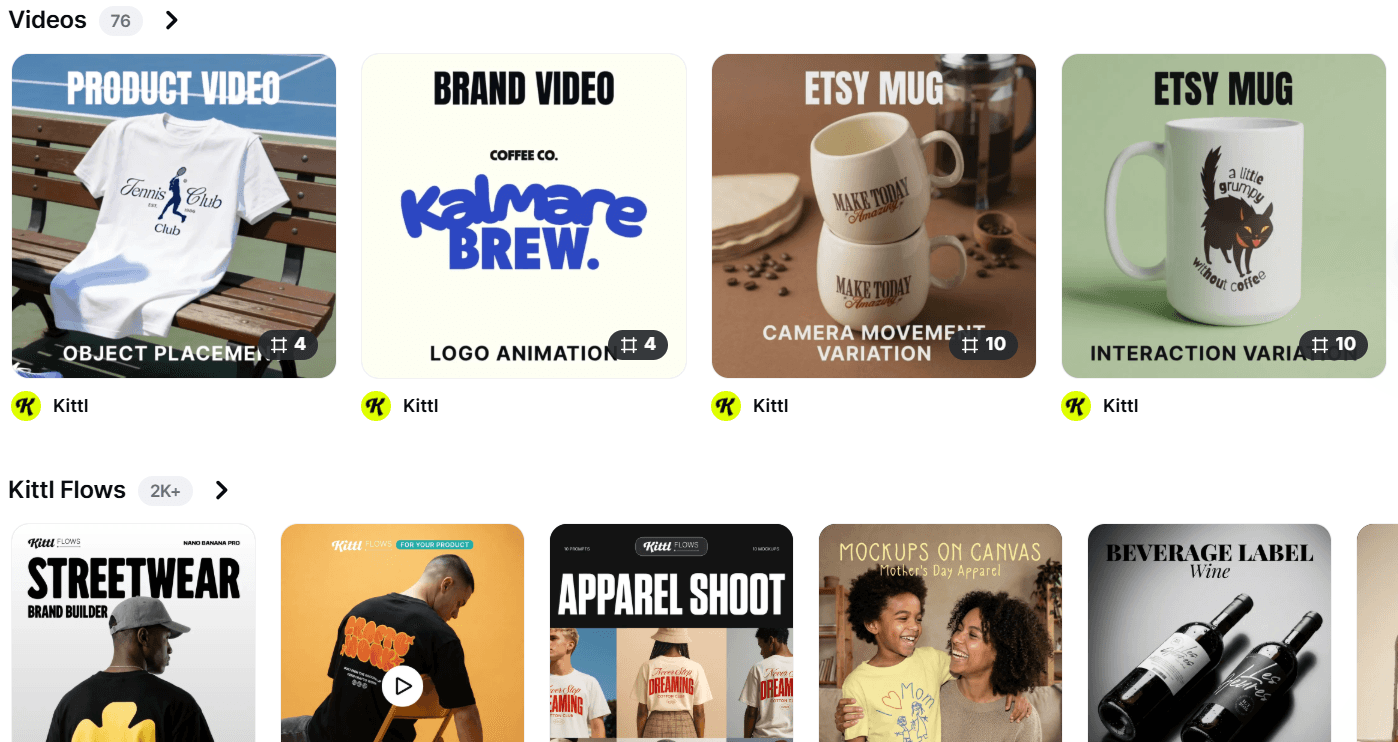 Kittl 3 tính năng tài khoản Kittl