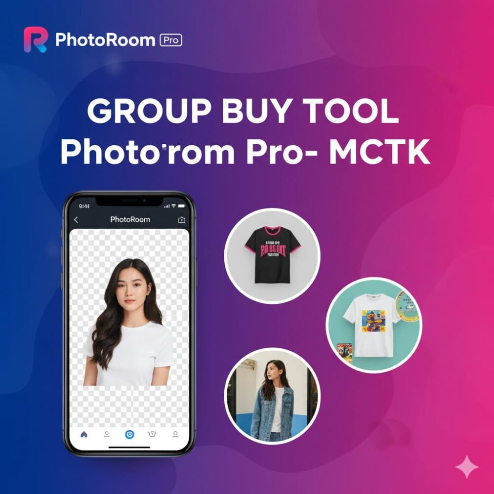 Mua tài khoản Photoroom Pro giá rẻ full quyền MCTK