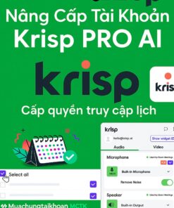 Nâng cấp tài khoản Krisp AI Pro - MCTK