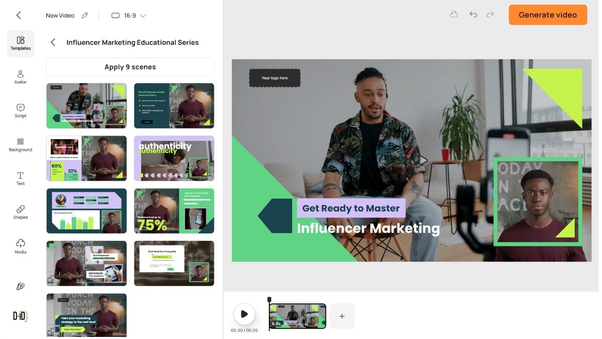 Tài Khoản D-ID Studio 2