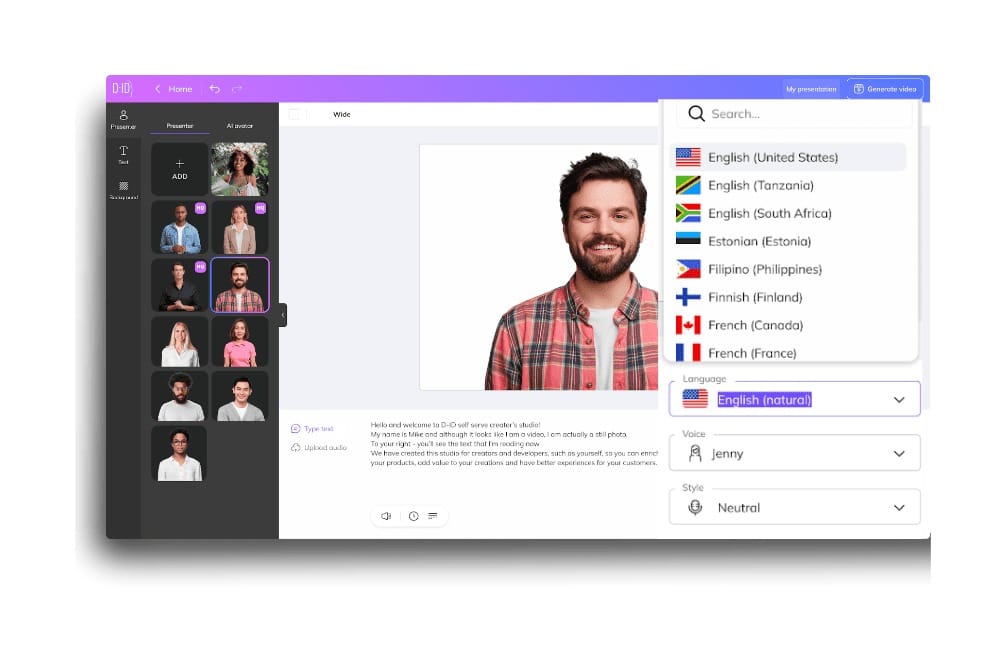 Tài Khoản D-ID Studio 3