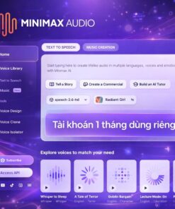 Tài khoản Minimax Audio giá rẻ chính chủ