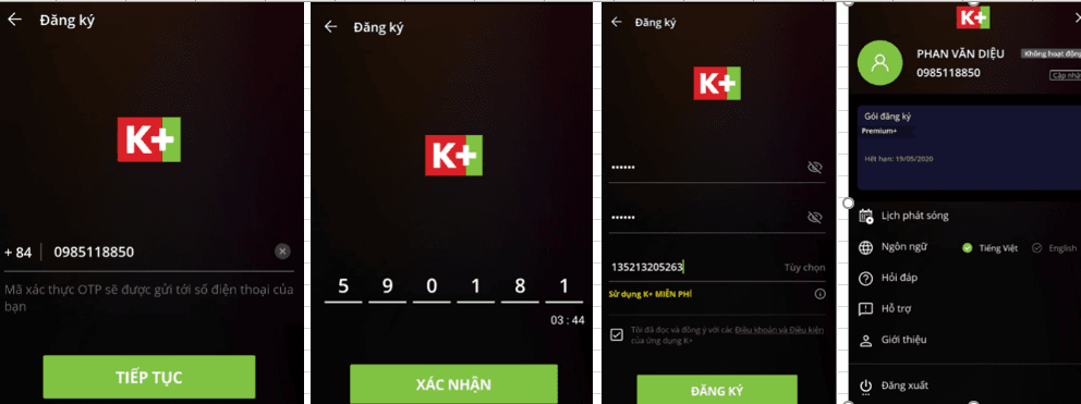 Hướng dẫn cách đăng ký tài khoản myK+ chi tiết
