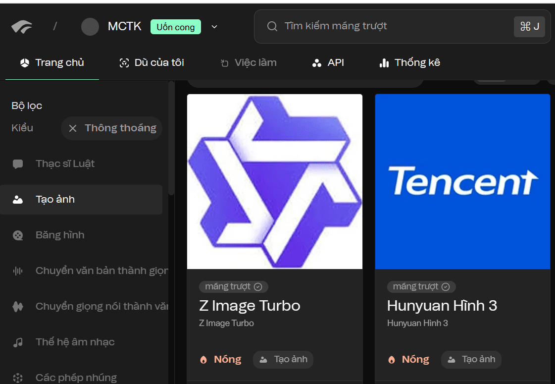 tính năng Nâng Cấp Tài Khoản Chutes Chính Chủ