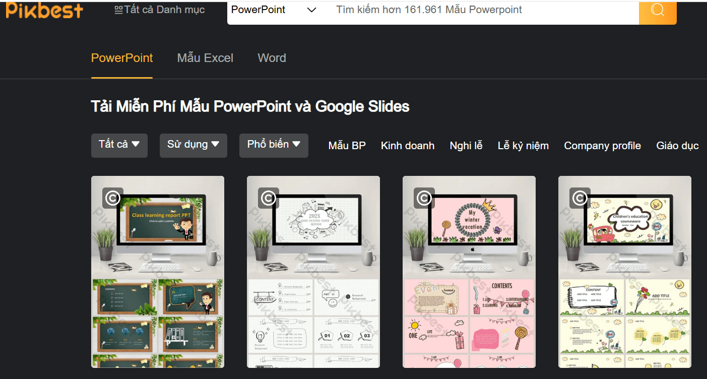 giao diện tài khoản Pikbest Premium