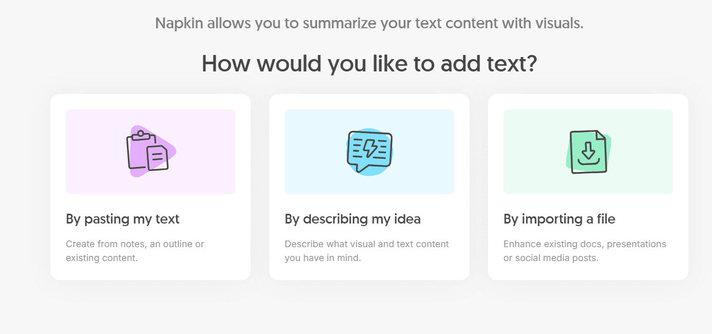 giao diện tài khoản Napkin AI