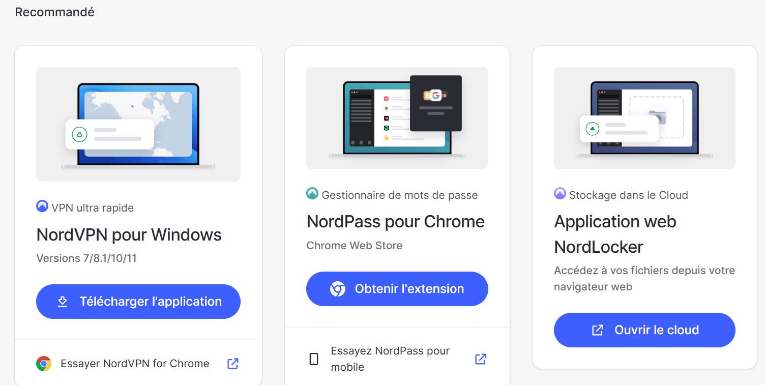 tính năng tài khoản NordVPN
