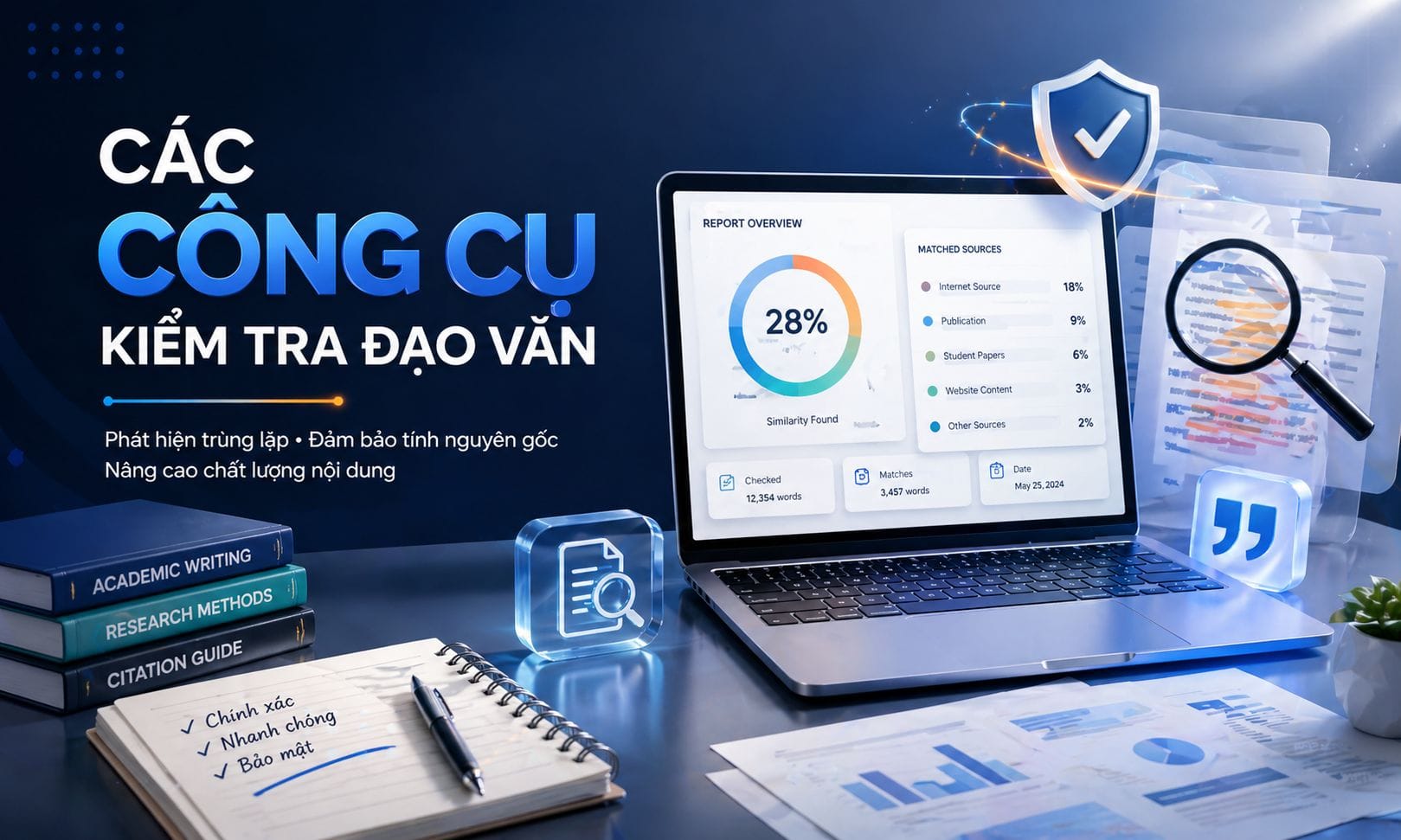 Công cụ kiểm tra đạo văn phù hợp