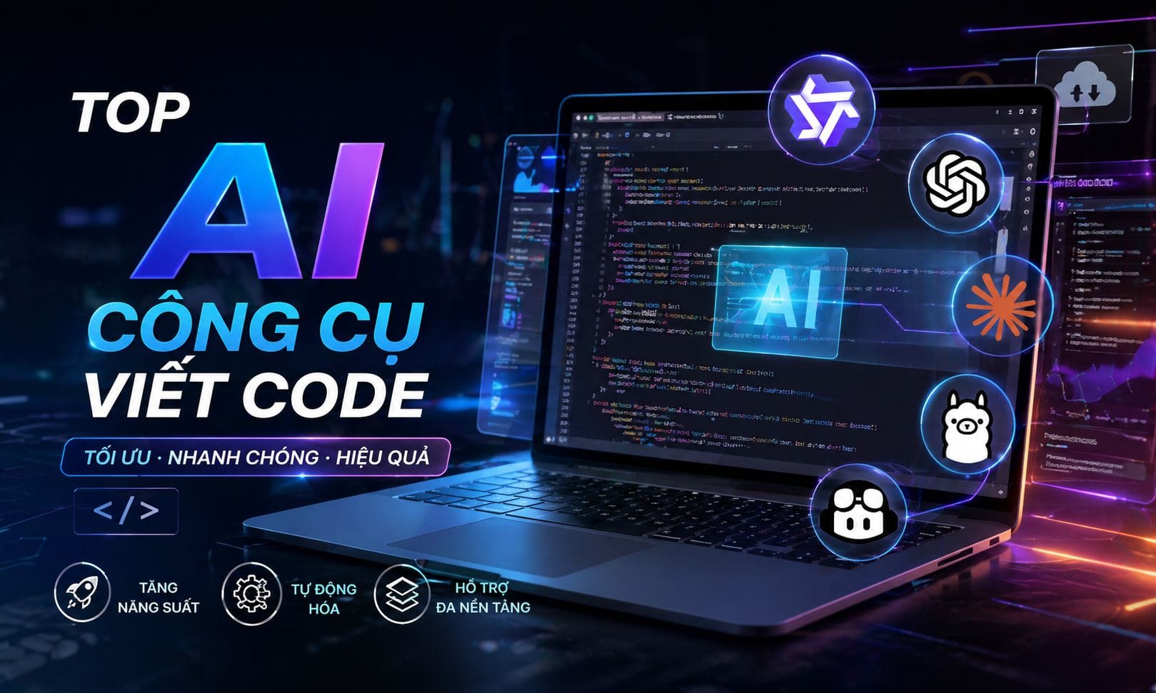 Top các công cụ AI viết code nổi bật