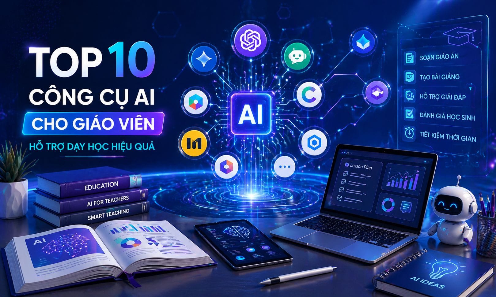 Các Công Cụ AI Cho Giáo Viên Hỗ Trợ Dạy Học