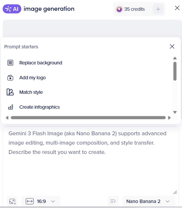 tính năng chuyển văn bản thành hình ảnh của Powtoon