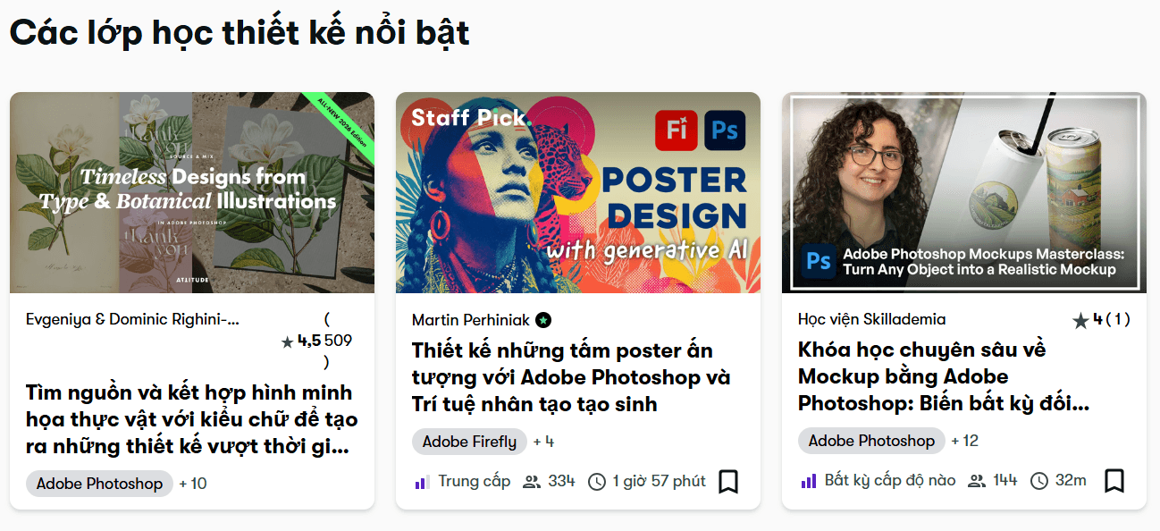 lớp học chia theo từng chuyên môn