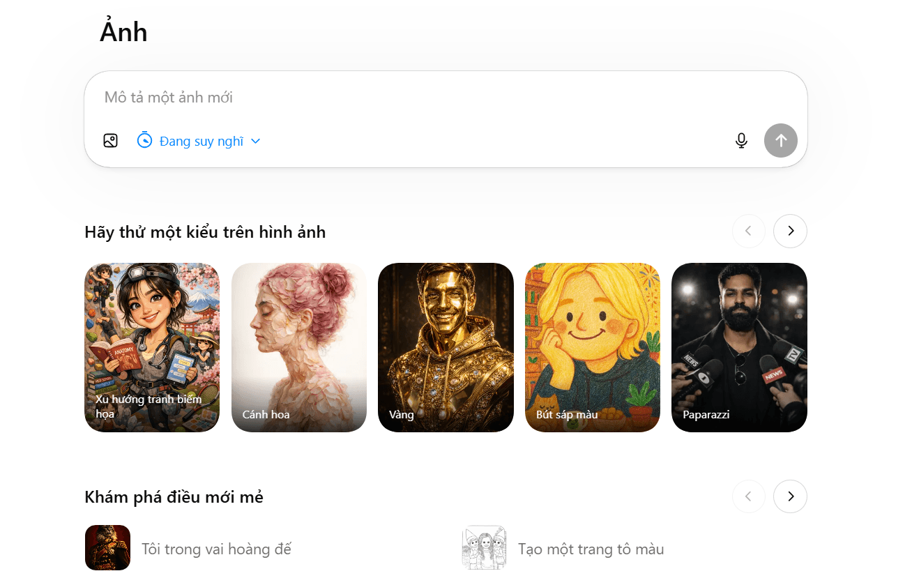 Tính năng tạo ảnh của chatgpt go