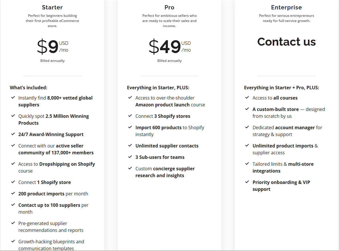 so sánh giá và tính năng Salehoo