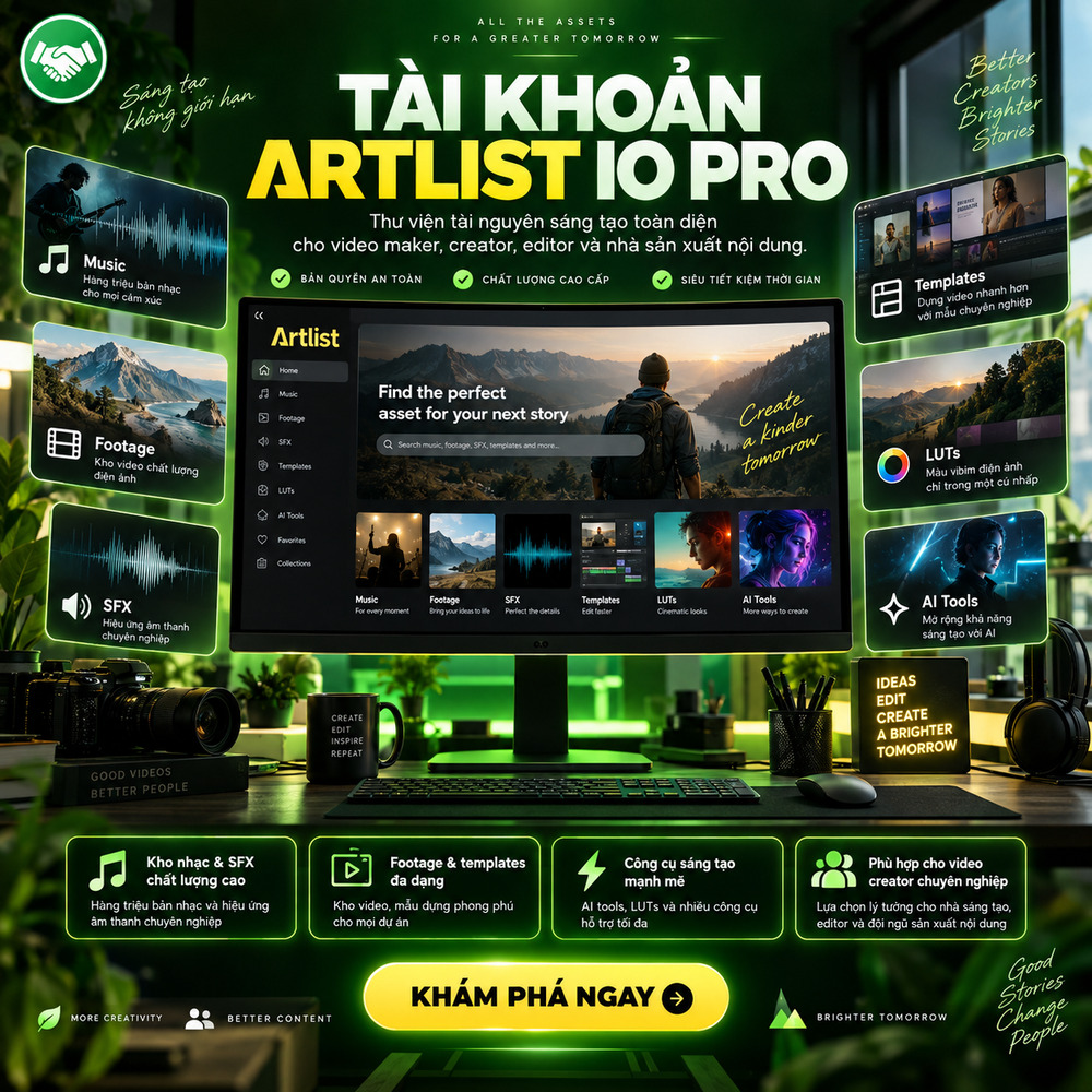 Artlist Pro 1 mua-artlist-io