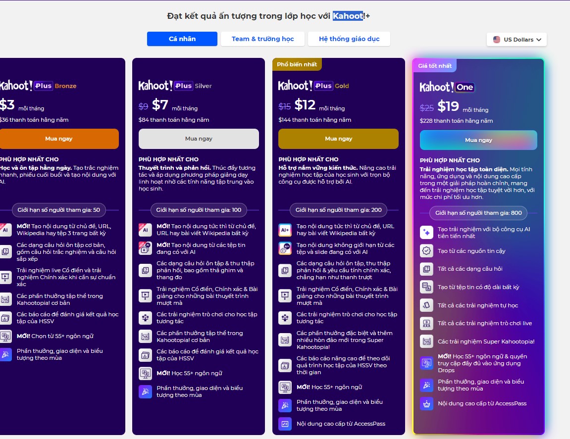 Kahoot 2 gia goc Kahoot